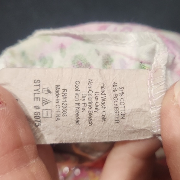 Floral V Neck Top by Sushi Flowers - Picture 8 of 8